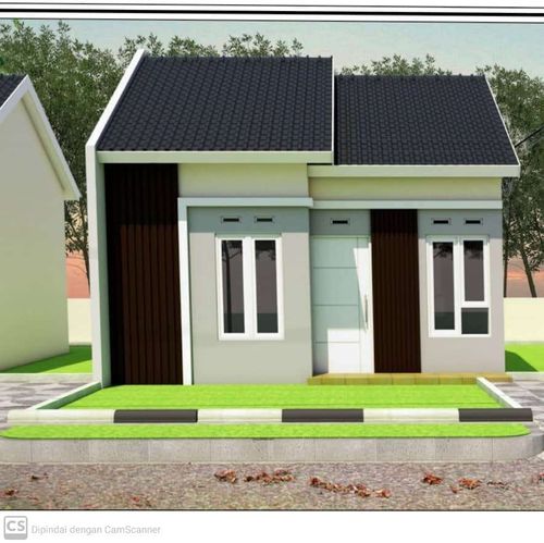 foto tampak rumah tipe 36 perumahan GRAND PARAMOUNT