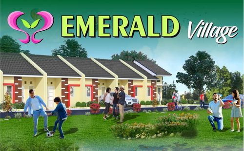 foto tampak rumah tipe 29/60 perumahan EMERALD VILLAGE