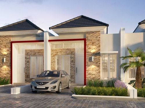 foto tampak rumah tipe 36/60 perumahan CIRUAS LAND