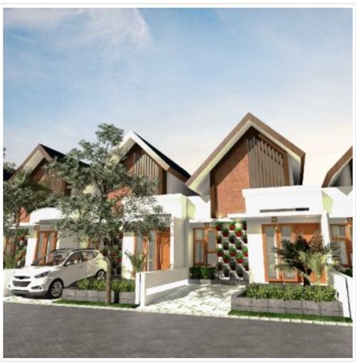 foto tampak rumah tipe ARDMORE A 5 perumahan Jawara Land