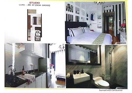 foto denah rumah tipe TA Std perumahan Puri Mansion Apartment