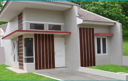 foto tampak rumah tipe Sapphire perumahan Emerald Lake Cilegon