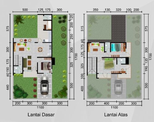 foto denah rumah tipe Diamond A-01 perumahan Emerald Lake Cilegon