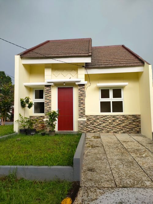 foto tampak rumah tipe 45 perumahan Sawangan Residence Ideal
