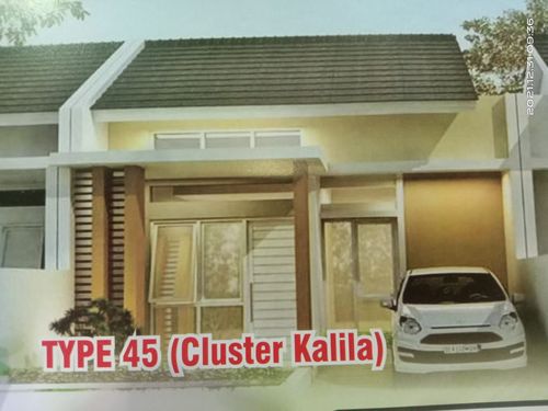 foto tampak rumah tipe 45/84 perumahan CURUG ASRI TAHAP 2