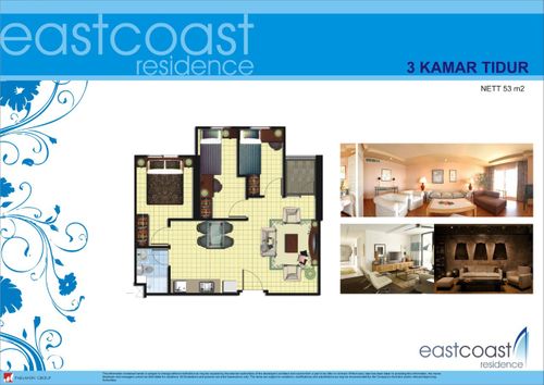 foto tampak rumah tipe 3BR+ perumahan EASTCOAST RESIDENCE PAKUWON CITY