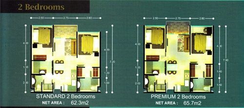 foto denah rumah tipe 2 Bed Room perumahan MUTIARA GARDEN
