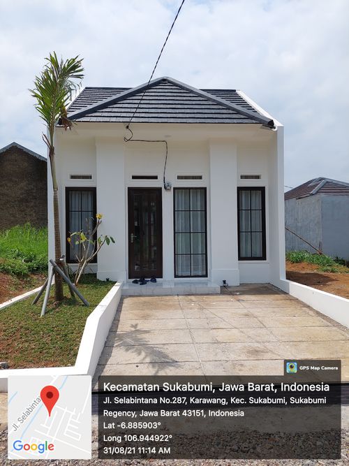foto tampak rumah tipe 55/135 All perumahan LAPALMA RESIDENCE