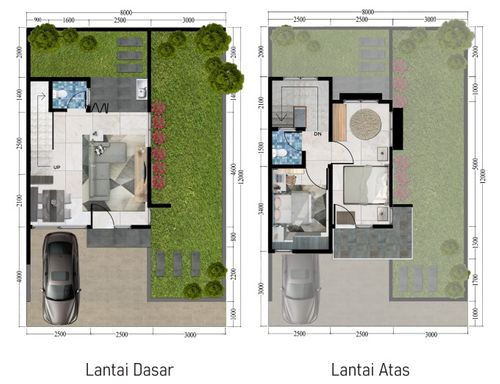 foto denah rumah tipe 60/60 perumahan Magnolia Park 8