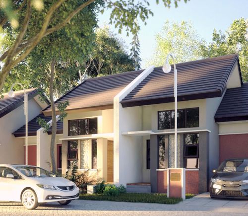 foto tampak rumah tipe 45 perumahan BUKIT INDAH RESIDENCE