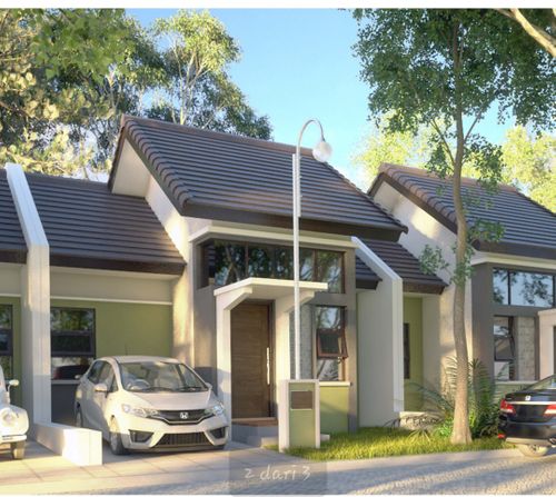 foto tampak rumah tipe 50 perumahan BUKIT INDAH RESIDENCE