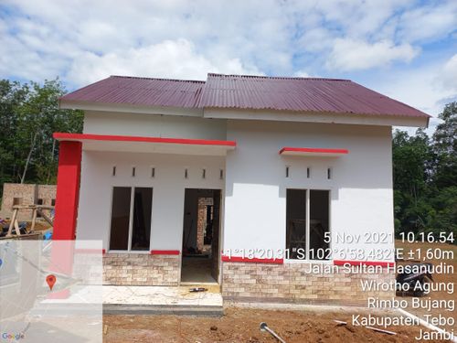 foto tampak rumah tipe 36 perumahan RIMBO RESIDENCE
