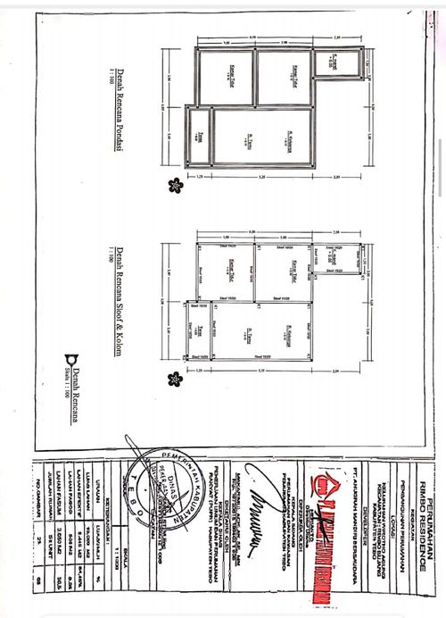 foto denah rumah tipe 36 perumahan RIMBO RESIDENCE