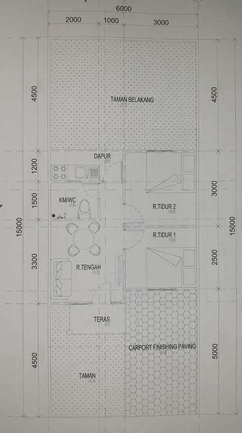 foto denah rumah tipe 36 perumahan ROYAL INDAH REGENCY