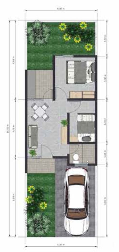 foto denah rumah tipe 38 perumahan ROYAL INDAH REGENCY