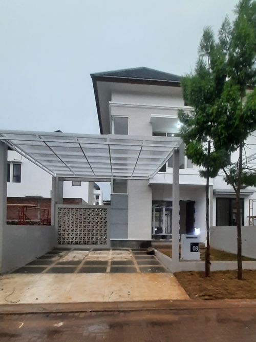 foto tampak rumah tipe Dirgamaya B6-8 perumahan Kedaton Park Tahap 1
