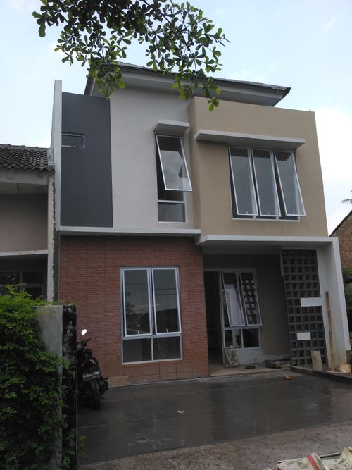 foto tampak rumah tipe 65 perumahan Grand Depok City - Cluster Melati