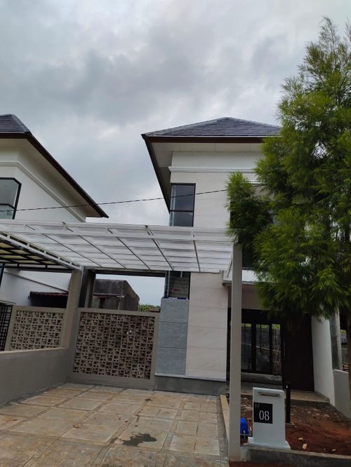 foto tampak rumah tipe Dirgamaya B7-8 perumahan Kedaton Park Tahap 1
