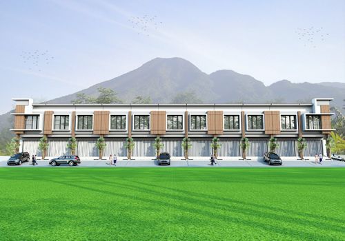 foto tampak rumah tipe RUKO 76/100 perumahan Bukit Rancamaya Residence