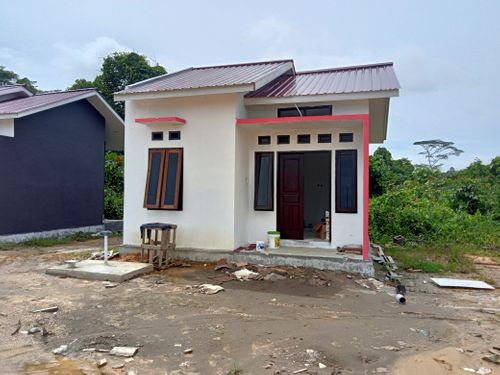 foto tampak rumah tipe 36 perumahan Bumi Persada Kaltara