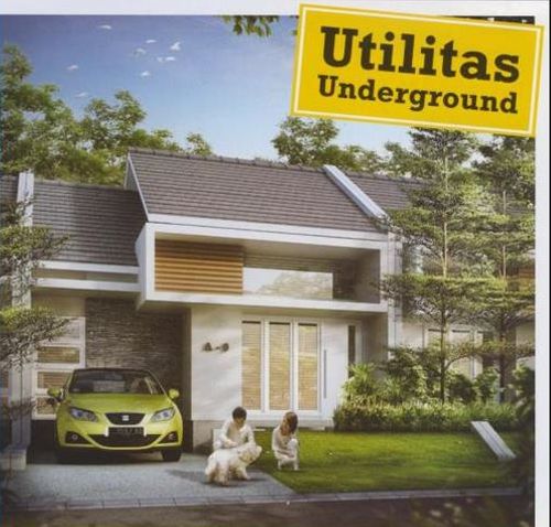 foto tampak rumah tipe Sparkle perumahan Rancamaya Golf Estate
