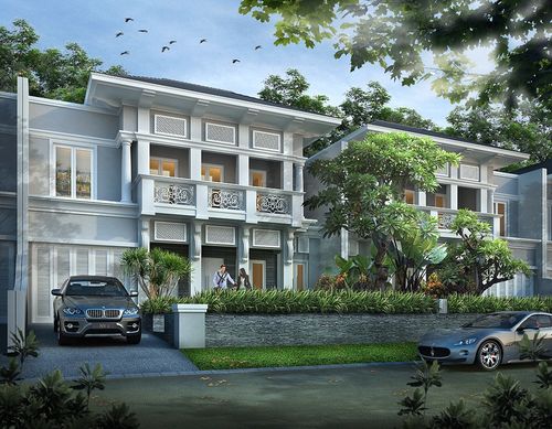 foto tampak rumah tipe Neo Victoria perumahan CitraLand Tahap I