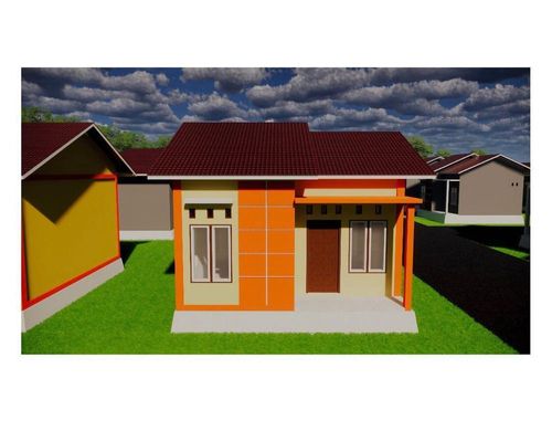foto tampak rumah tipe Tapak 54 perumahan GANDARIA GARDEN MUBARAK 2