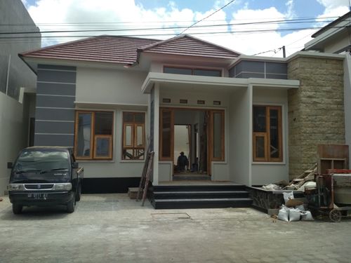 foto tampak rumah tipe 85 perumahan PERUMAHAN MUSTIKA ASRI RESIDNCE