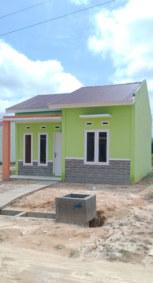 foto tampak rumah tipe rumah bersubsidi perumahan Griya Insani