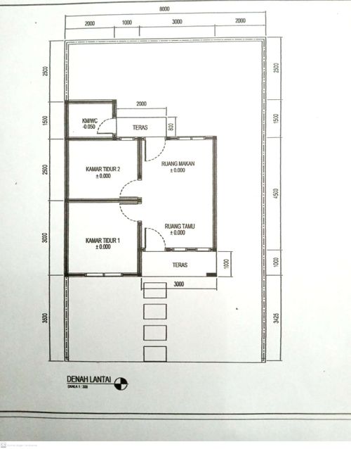 foto denah rumah tipe rumah bersubsidi perumahan Griya Insani