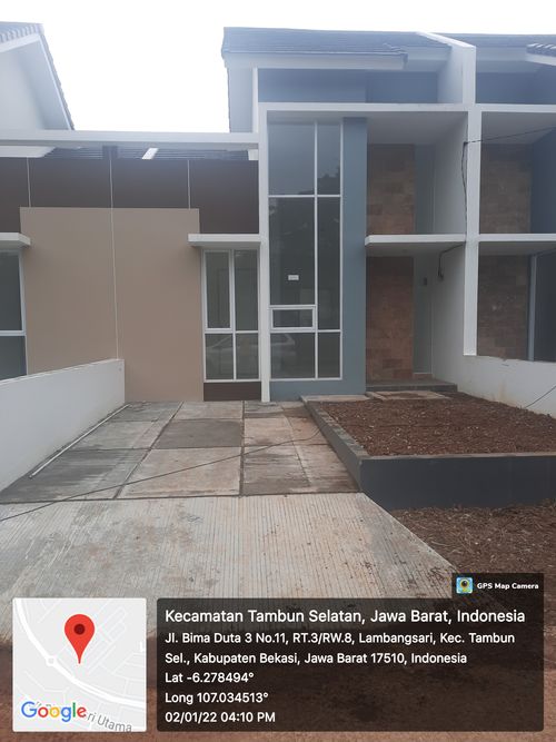 foto tampak rumah tipe 53/90 perumahan Dukuh Bima