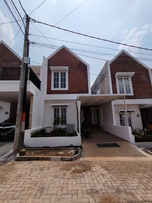 foto tampak rumah tipe 80 perumahan Srimaya View