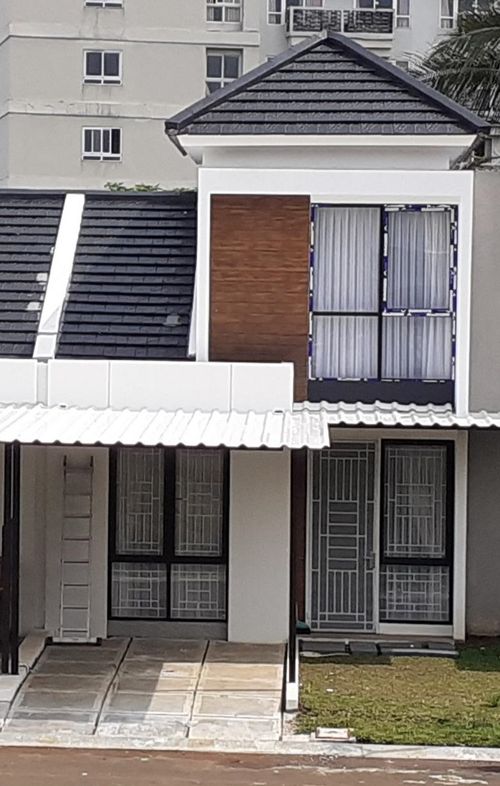 foto tampak rumah tipe Anggrek perumahan Bogor Village