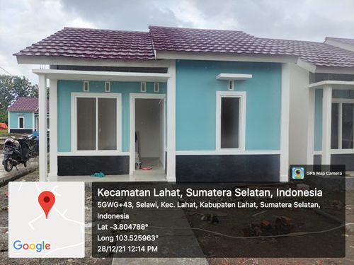 foto tampak rumah tipe 36 perumahan Madiah residence