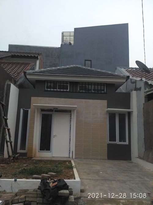 foto tampak rumah tipe 36 perumahan Grand Depok City - Cluster Anggrek 3