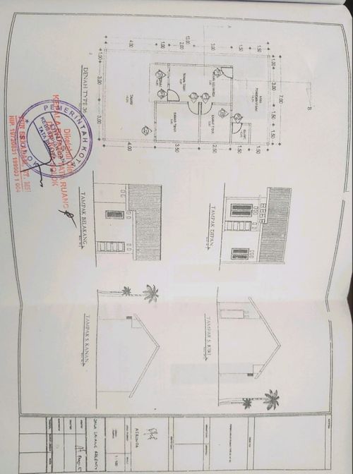 foto denah rumah tipe 36 perumahan JALA LAIANG REGENCY