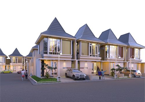 foto tampak rumah tipe A11 perumahan The Premiere By Bale Agung