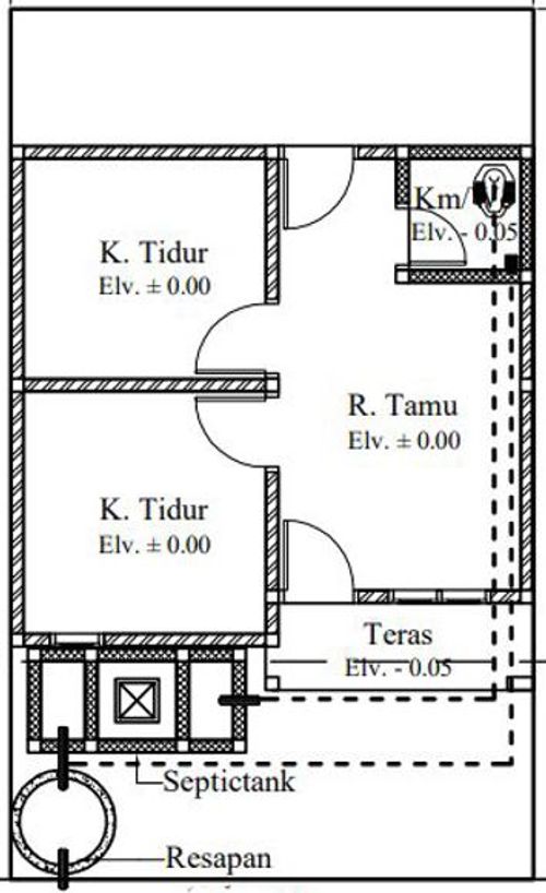 foto denah rumah tipe 36/126 perumahan AKASIAGIRI LAND