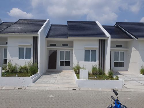 foto tampak rumah tipe A Blok G5 perumahan Graha Mirai