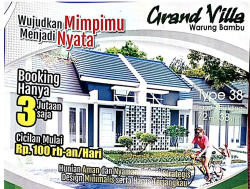 foto tampak rumah tipe 38 perumahan GRAND VILLA
