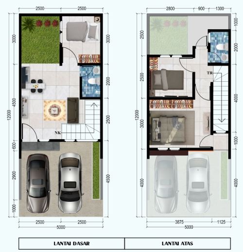 foto denah rumah tipe MP9 65/60 perumahan Magnolia Park 9