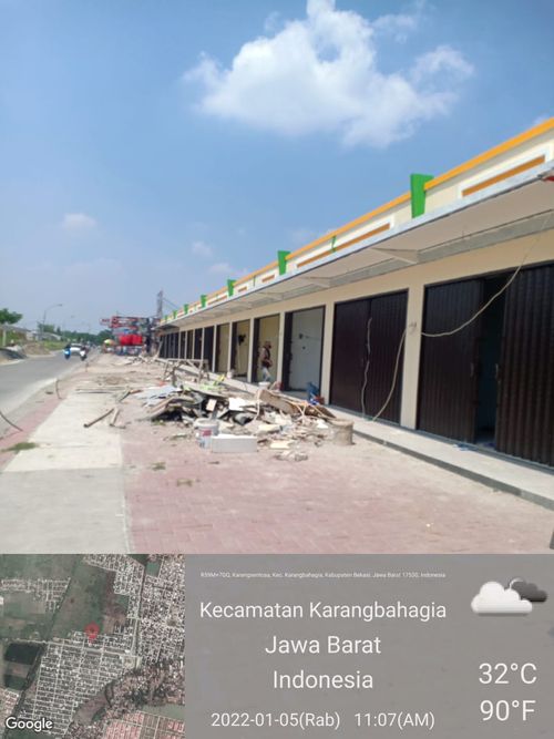 foto tampak rumah tipe RUKI perumahan Villa Kencana Cikarang