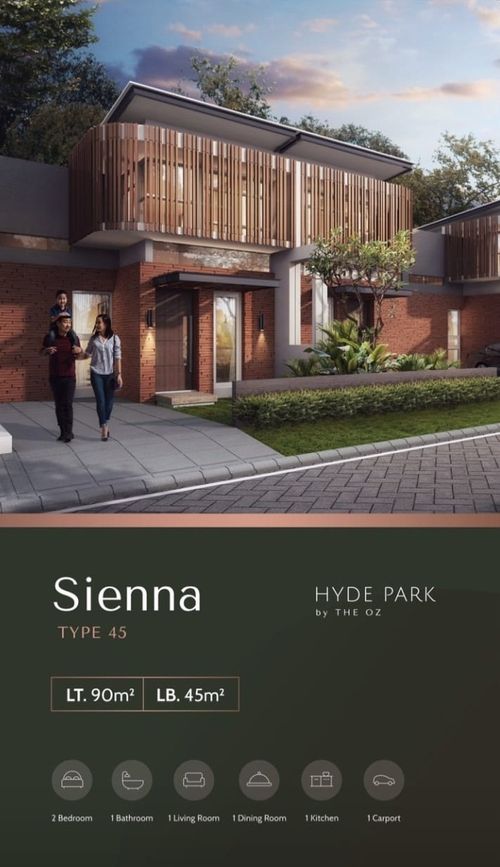 foto tampak rumah tipe SIENNA perumahan Perumahan The OZ