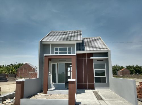 foto tampak rumah tipe 42/90 perumahan Griya Harmonis 2