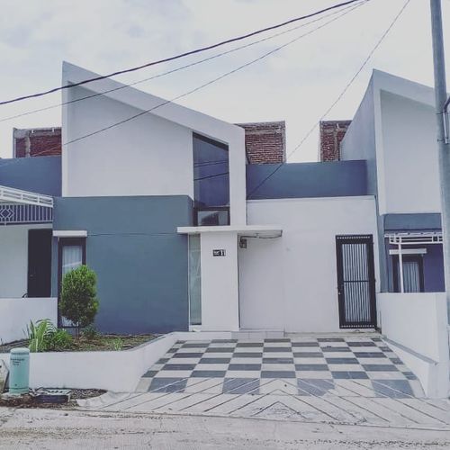 foto tampak rumah tipe 45 perumahan PRIMA AMERTA RESIDENCE