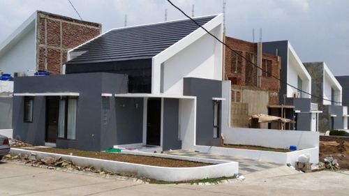 foto tampak rumah tipe 54 perumahan PRIMA AMERTA RESIDENCE