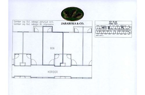 foto denah rumah tipe STUDIO PV perumahan MONROE TOWER