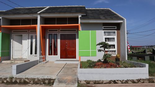 foto tampak rumah tipe TOPAZ perumahan GRIYA FAMILY 4 CIBITUNG TAHAP 3
