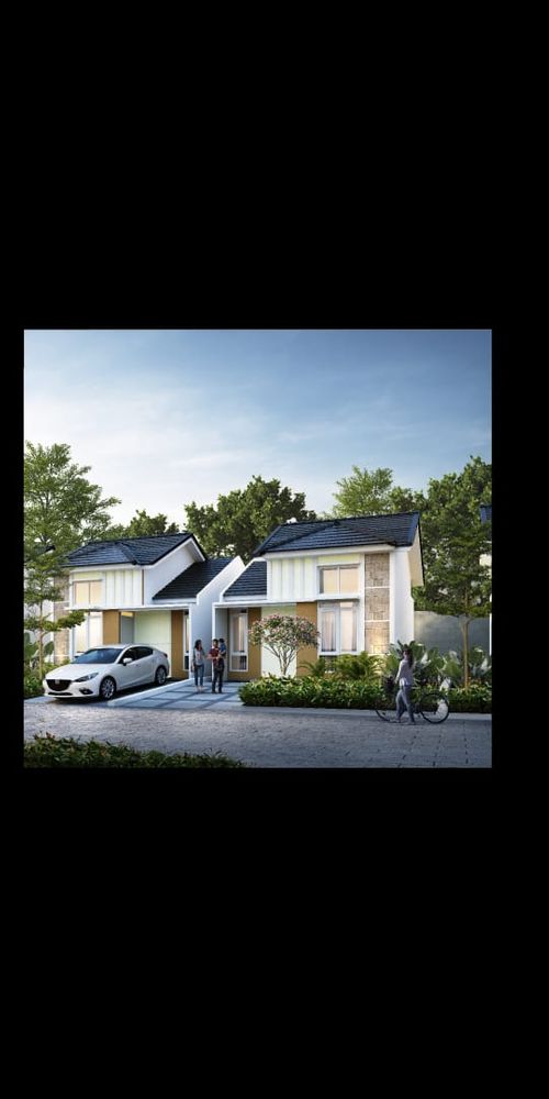 foto tampak rumah tipe 36 subsidi perumahan BUMI ROYAL KATNIS PERDAMAIAN TAHAP 2 BLOK B