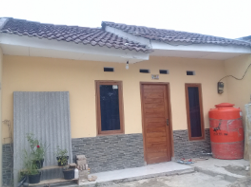 foto tampak rumah tipe 36/60 perumahan KOTA SERANG BARU